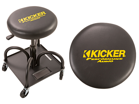 Kicker rolling shop stool
