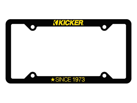 Kicker car tag frame