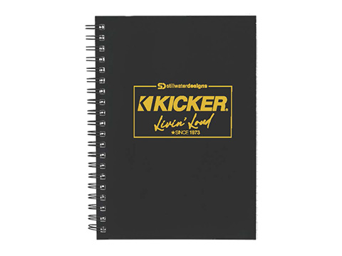 kicker notebook front