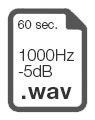 60 sec. 100Hz -5dB WAV