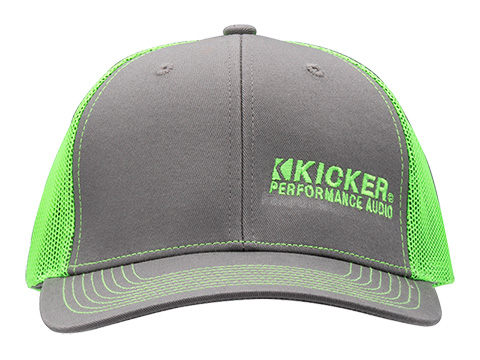 green_kicker_performance_audio_mesh_snapback_hat front