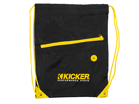 kicker drawstring bag front