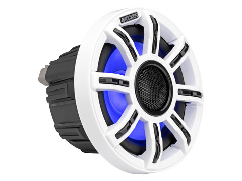 MSC 6.5” 4Ω LED Coaxial System three-quarter