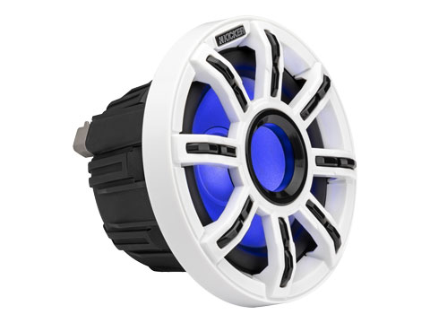 MSS 6.5” 4Ω LED Component System three-quarter