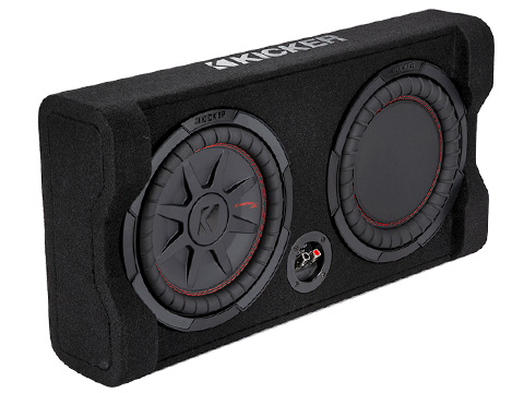 Kicker 43TCWRT102 CompRT 10 2-Ohm Subwoofer in Thin Profile Enclosure 