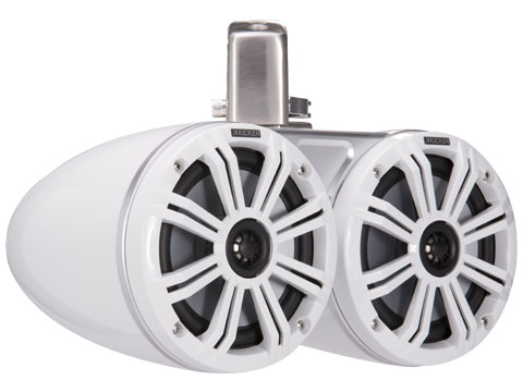 KMTDC65W White 6.5 inch dual coaxial tower system